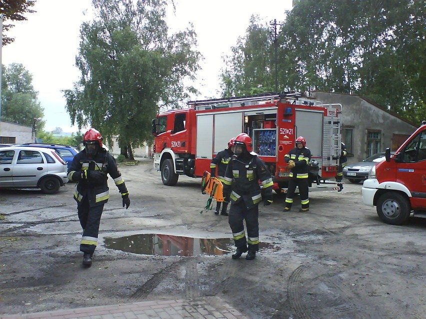 Ewakuacja pacjentów z rawskiego szpitala. Symulacja wydarzeń