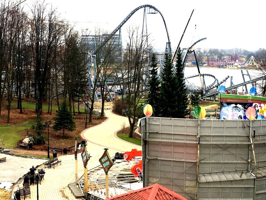 Park Śląski: trwa budowa Lech Coaster [ZDJĘCIA]