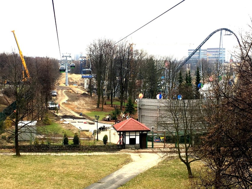 Park Śląski: trwa budowa Lech Coaster [ZDJĘCIA]