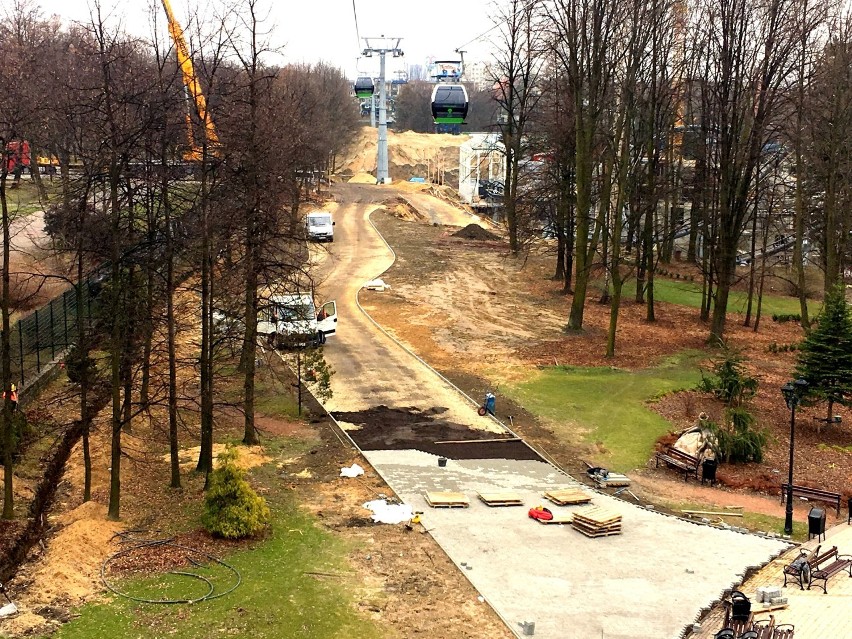 Park Śląski: trwa budowa Lech Coaster [ZDJĘCIA]