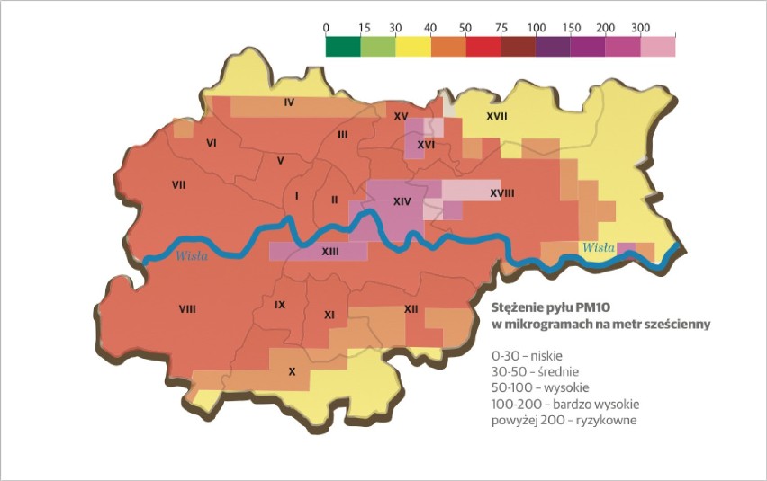 Prognoza na dziś dla Krakowa. Dopuszczalne stężenie pyłów to...