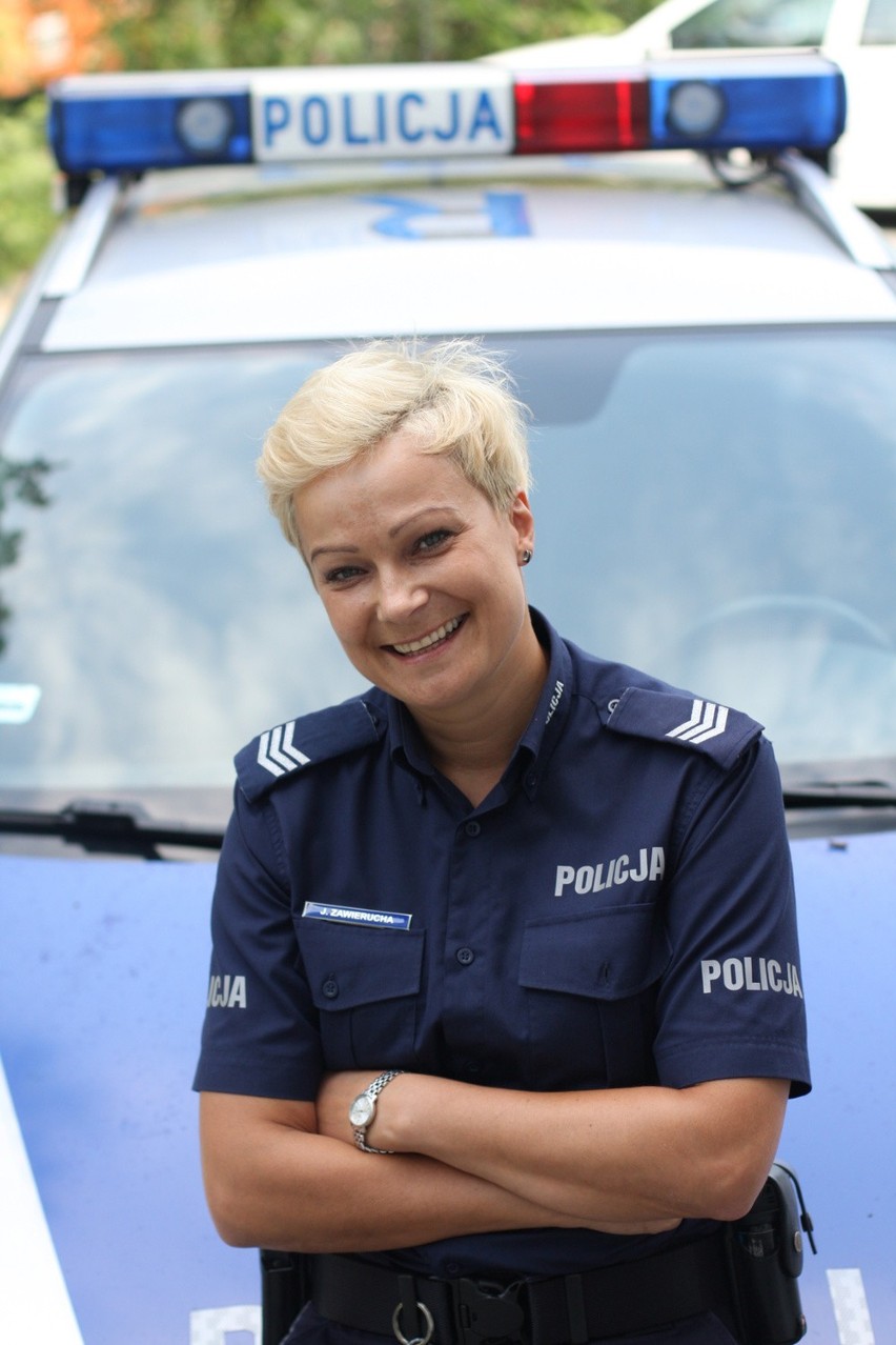 Sierż. sztab. Justyna Zawierucha, dzielnicowa z Komisariatu III Policji w Katowicach