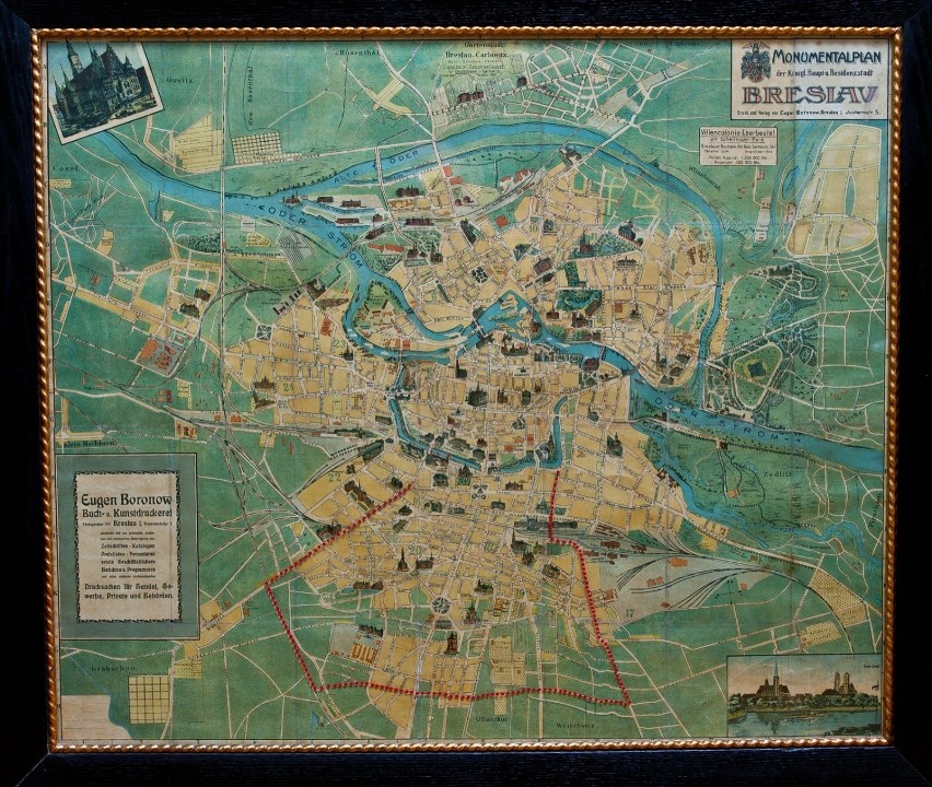 Plan Boronowa z 1915 roku
Pierwszą mapę Wrocławia namalowano...