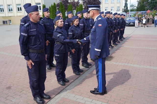 Tak wyglądało ślubowanie policjantów, którzy będą służyć w miejskich i powiatowych komendach w Kujawsko-Pomorskiem.