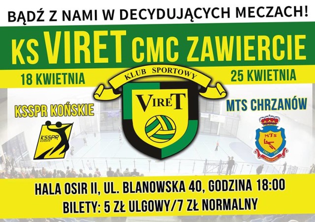 Viret CMC Zawiercie - MTS Chrzanów.