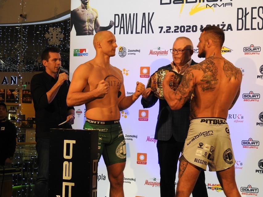 Gala Babilon MMA 12 w Łomży. Oficjalne ważenie zawodników w Galerii Veneda [zdjęcia]