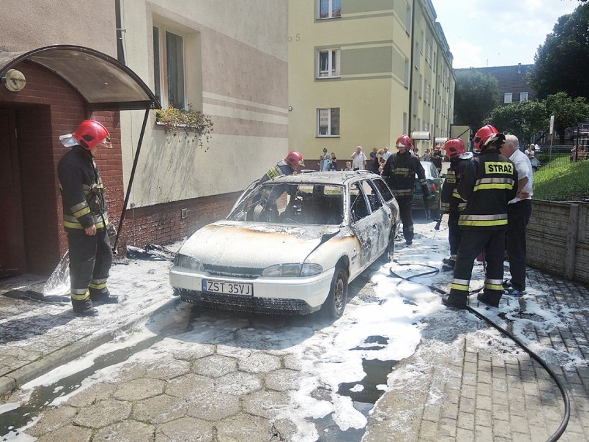 Pożar samochodu przy ul. Słowackiego