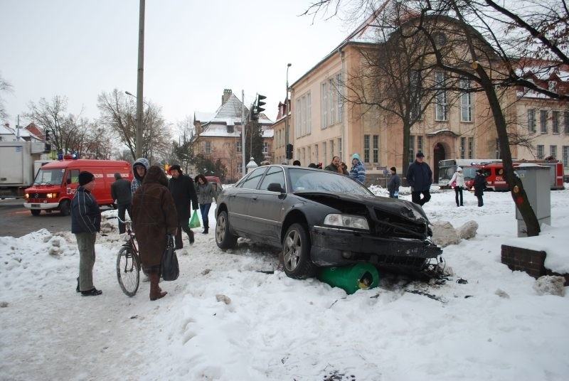 Wypadek przy ul. Sikorskiego