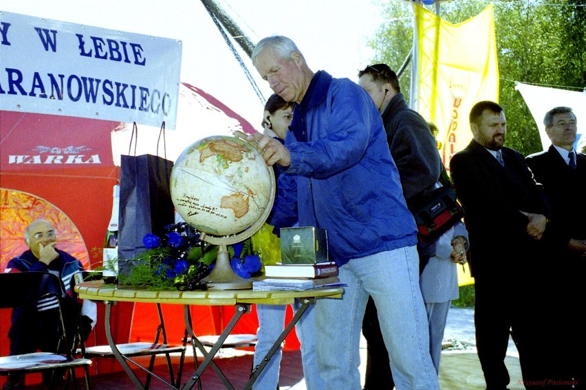 Krzysztof Baranowski w Łebie, w samotnym rejsie dookoła świata i MŚ w windurfingu. Zdjęcia z archiwum Krzysztofa Poziemskiego