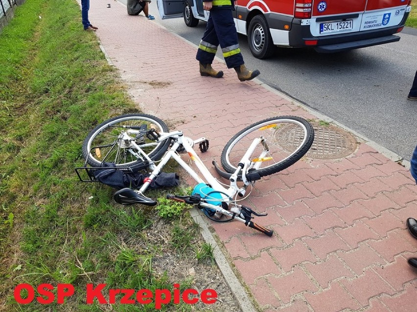 Pijani Ukrainiec potrącili dwóch rowerzystów pod Krzepicami ZDJĘCIA 