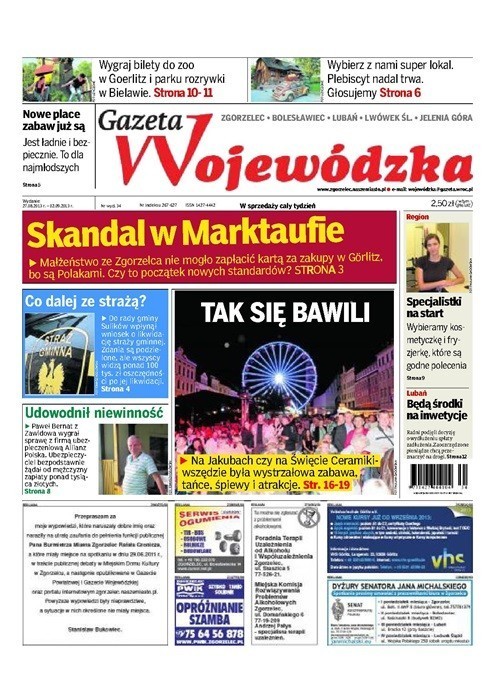 Gazeta Wojewódzka - nowy numer już w kiosku, przeczytaj koniecznie.