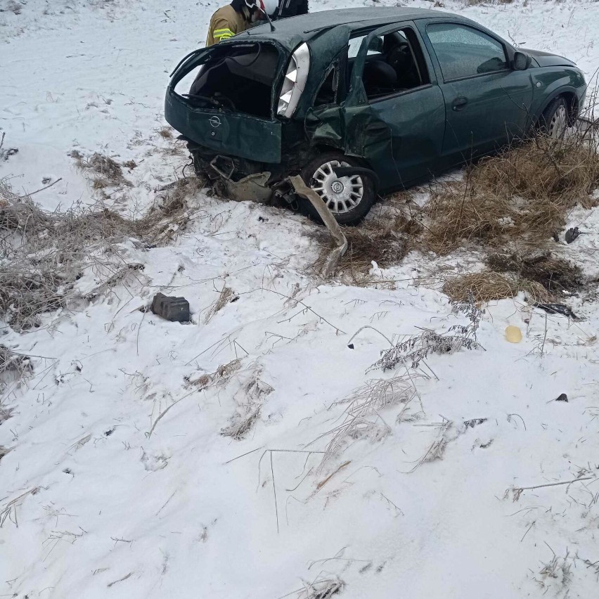 Do wypadku doszło na drodze w okolicy Jagniewic pod Skokami