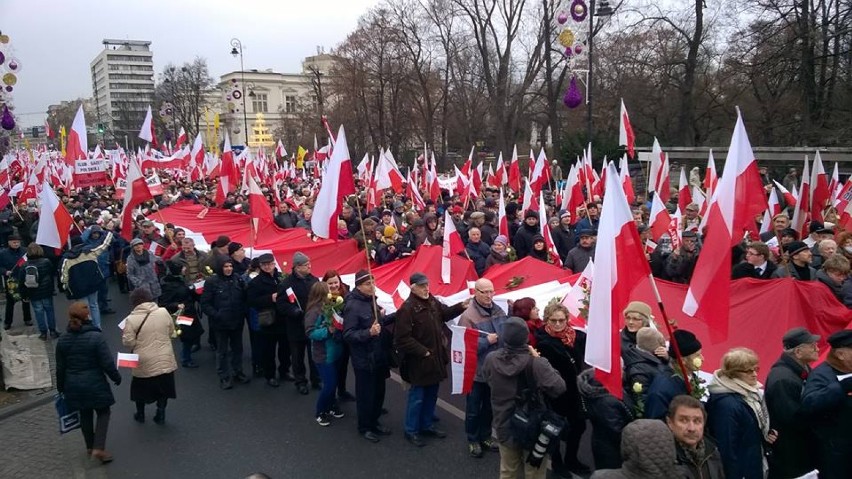 Lębork na marszu w Warszawie