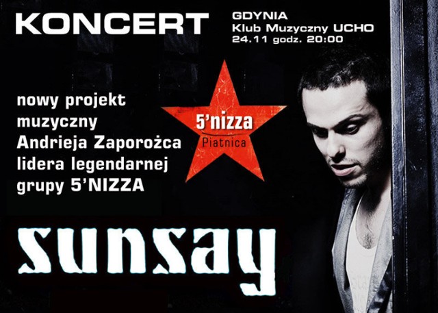 Plakat koncertu SunSay - 24 listopada 2008 - Gdynia