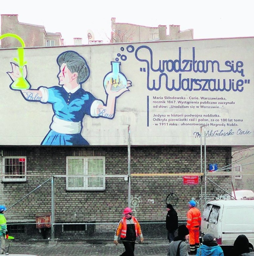 Nieistniejący już mural na ulicy Lipowej 3