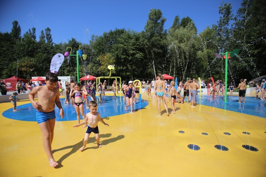 Wodny plac zabaw w Dolinie Trzech Stawów w Katowicach