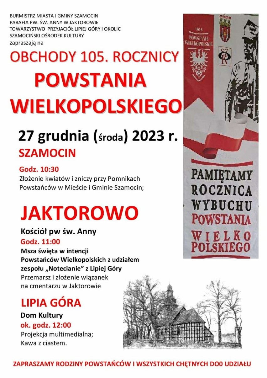Uroczystości związane z rocznicą Powstania Wielkopolskiego w powiecie chodzieskim