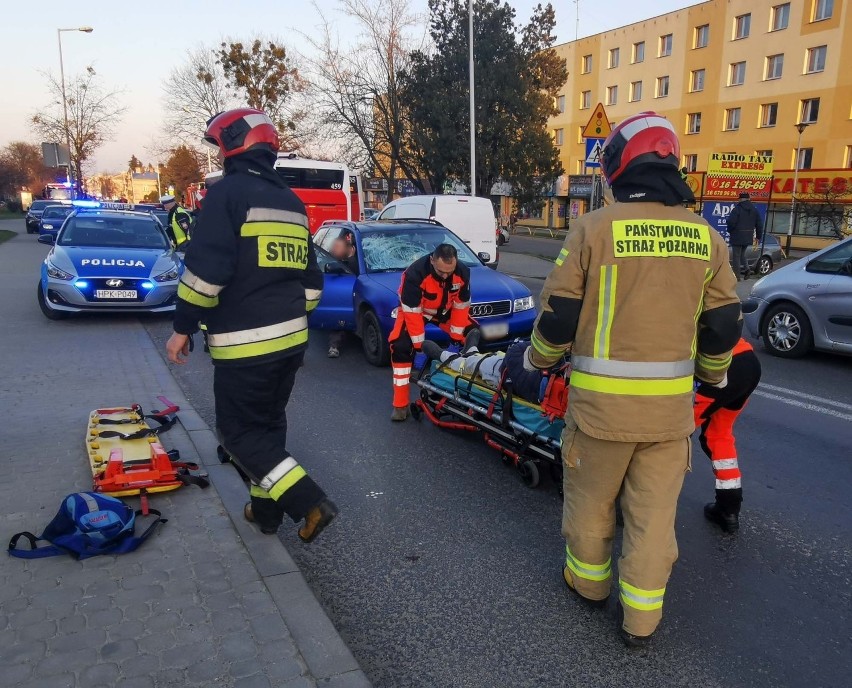 Do wypadku doszło we wtorek na ul. Grunwaldzkiej w...