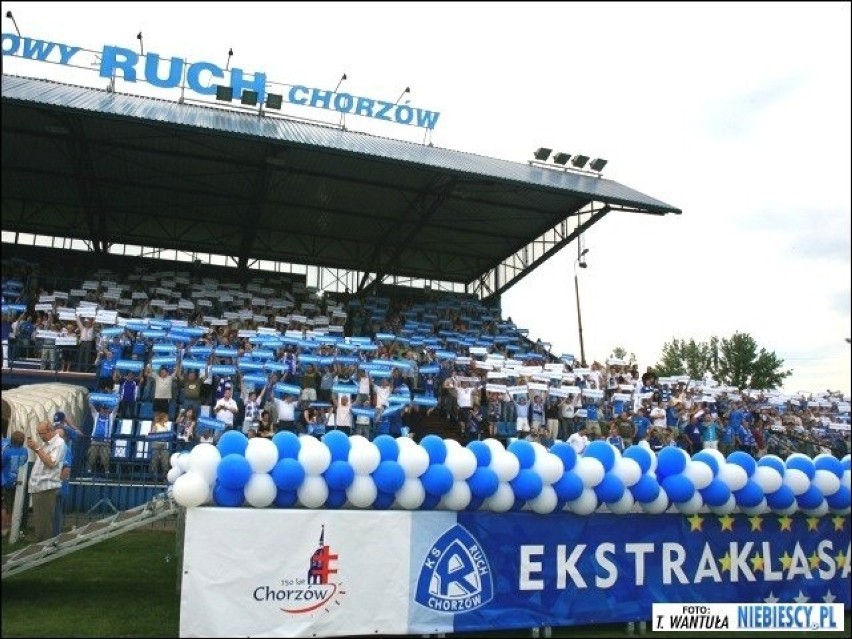 9.06.2007 r. Kibice na meczu Ruch Chorzów - Podbeskidzie...