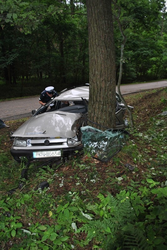 Groźny wypadek w Miradzu koło Strzelna [ZDJĘCIA]