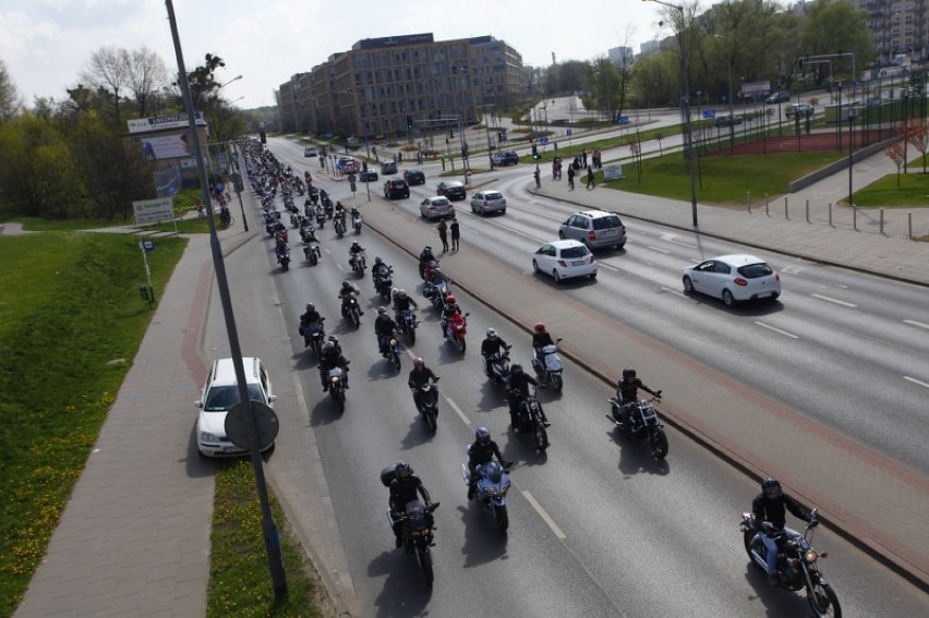 Parada motocyklistów w Poznaniu