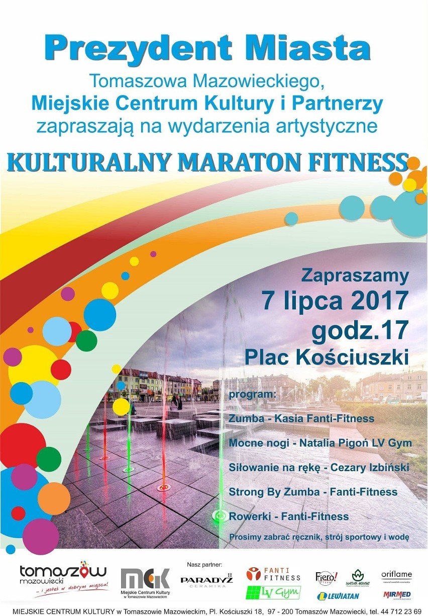 Weekend w Tomaszowie i regionie. Będzie m.in. maraton fitness i jarmark