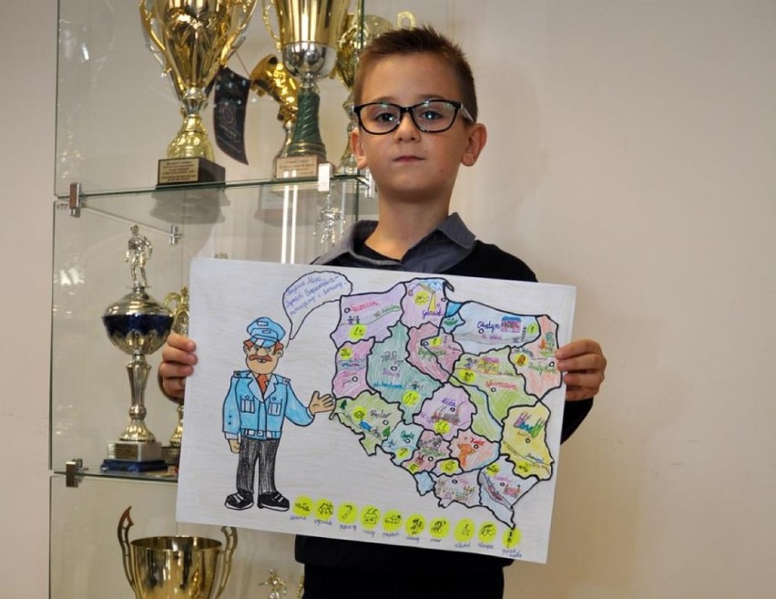 Policjanci z Kraśnika zorganizowali konkurs plastyczny dla dzieci - Krajowa Mapa Zagrożeń Bezpieczeństwa (ZDJĘCIA)