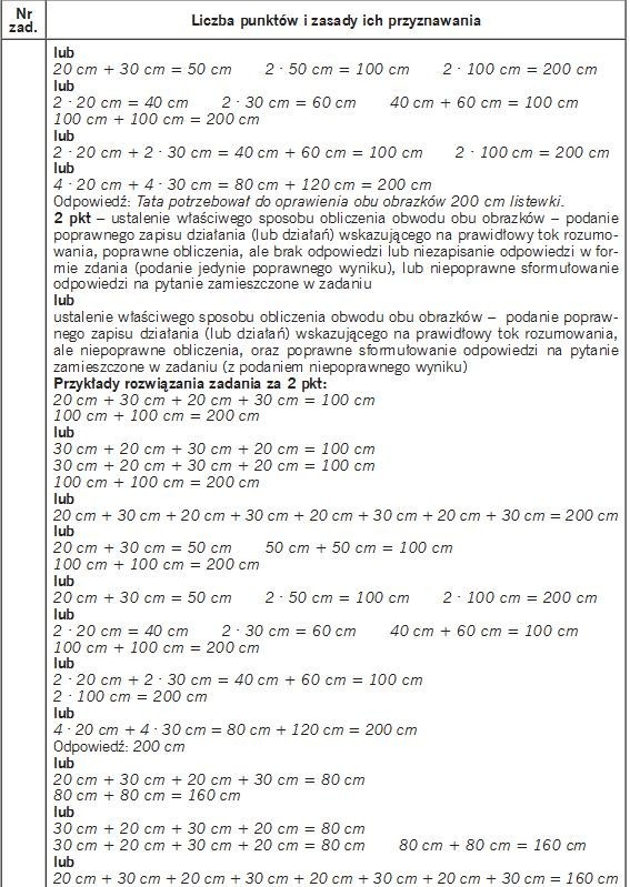 Test trzecioklasisty 2013 z OPERONEM. Matematyka [PYTANIA, ODPOWIEDZI]