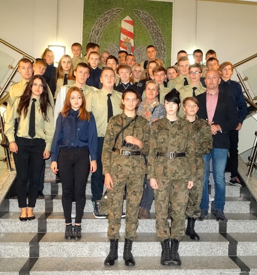Uczniowie z Kłanina z wizytą w KG SG w Warszawie
