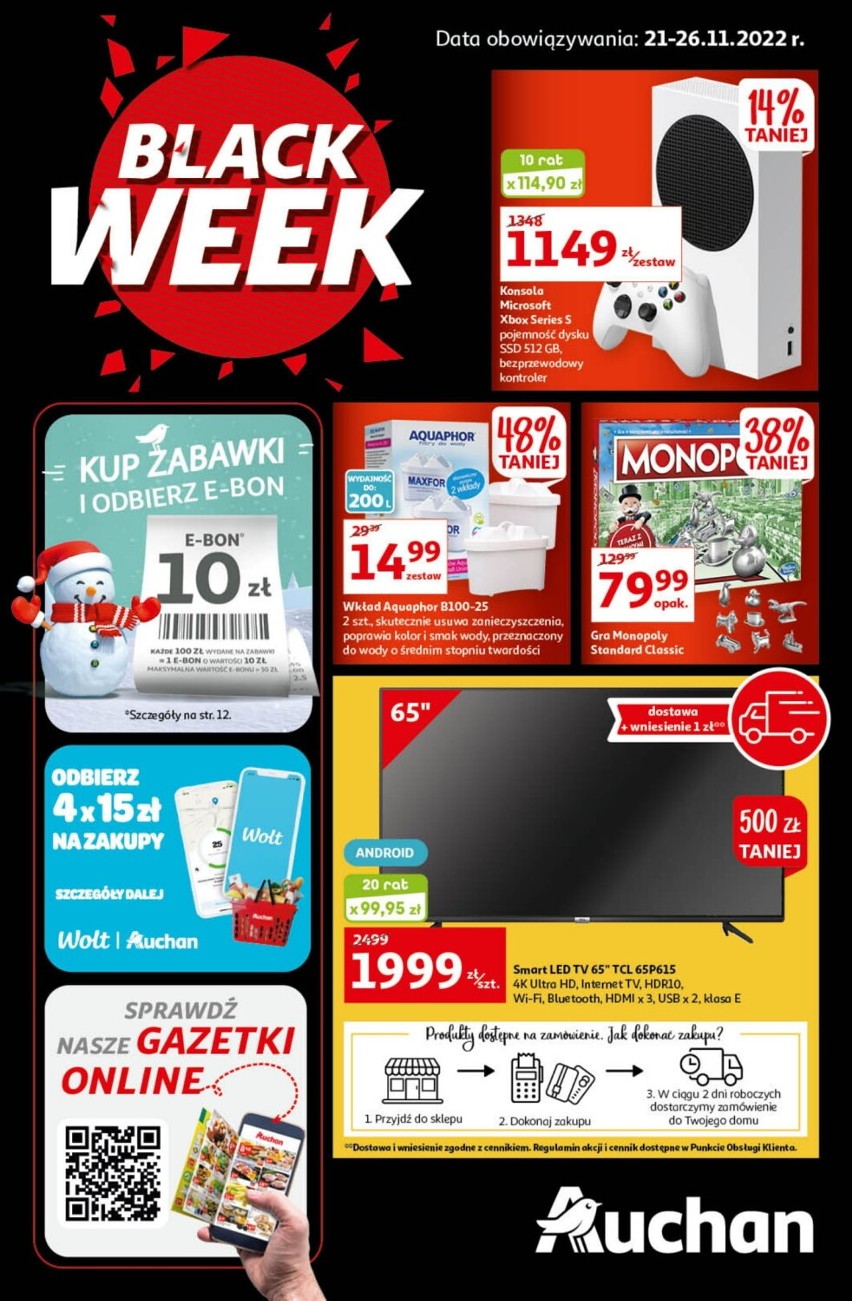 Black Week 2022 w Auchan - GAZETKA