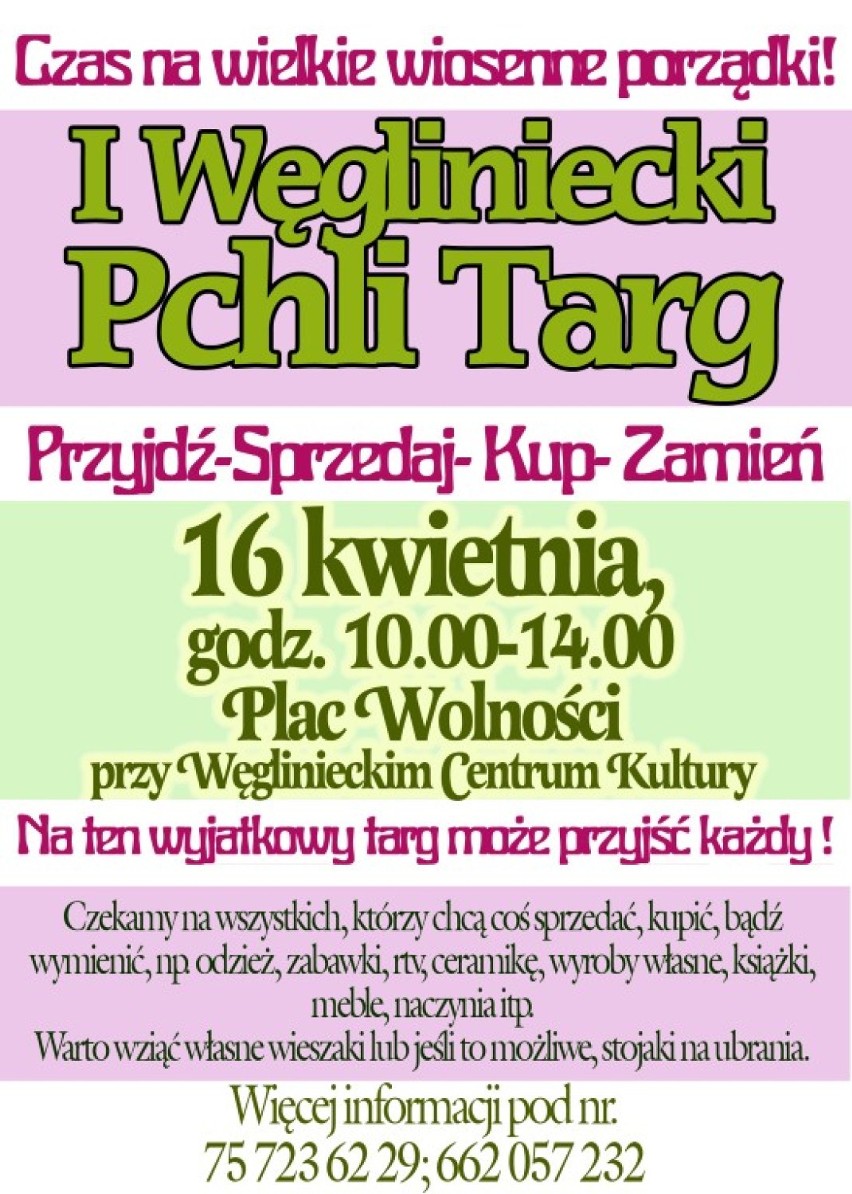 Węgliniec: W sobotę pierwszy pchli targ