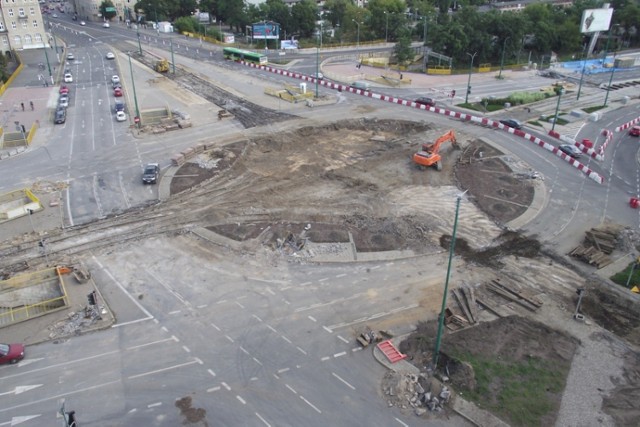 18 stycznia tramwaje znów zaczną kursować przez rondo Kaponiera, ...