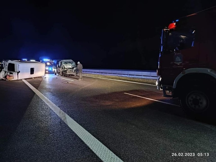 Wypadek na autostradzie A4 niedaleko Przemyśla. Rannych zostało 5 osób [ZDJĘCIA]