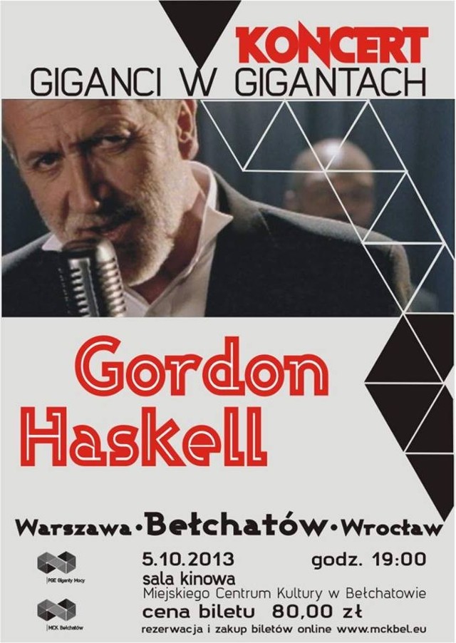 Gordon Haskell w Bełchatowie wystąpi już 5 października