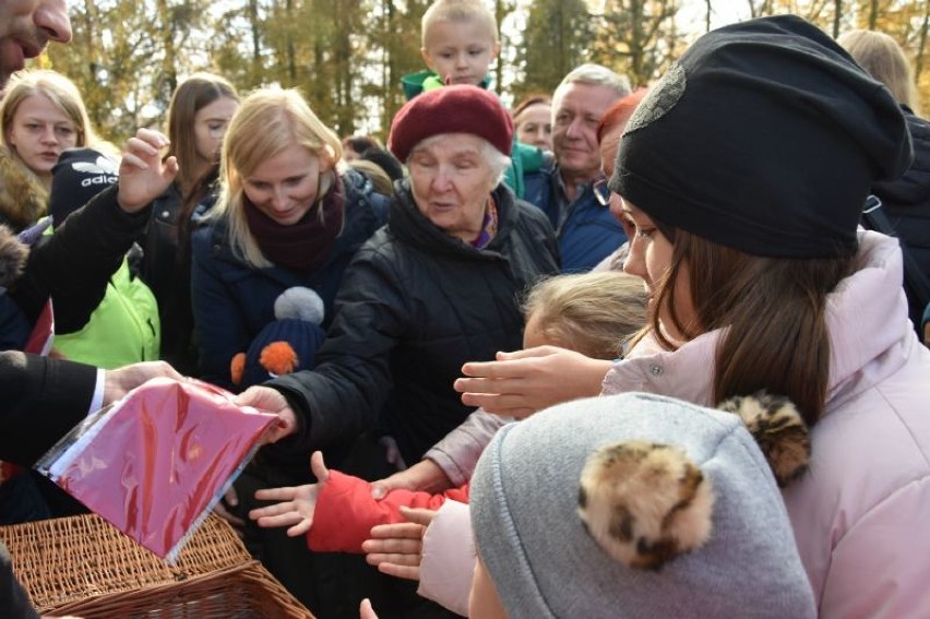 11 listopada 2019: W Śremie po raz kolejny rozdawano flagi