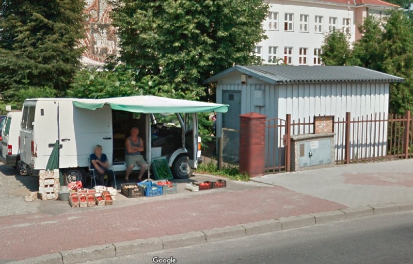 Oto mieszkańcy Sycowa w ujęciach kamery Google Street View....