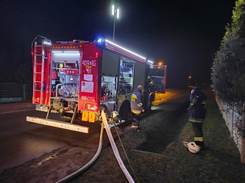 Nocny pożar w domu w Maurycowie w gminie Zelów. Co było przyczyną?, 13.03.2021