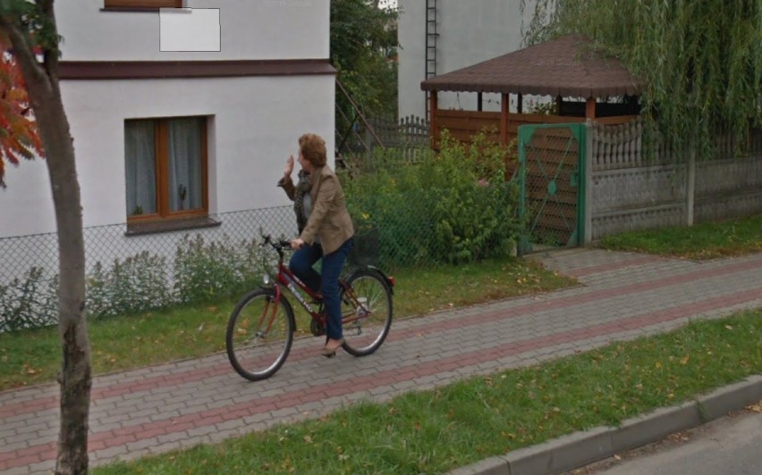 Mieszkańcy Margonina na Google Street View  [FOTO]