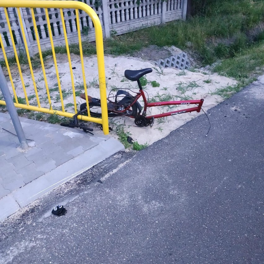 Śmiertelne potrącenie rowerzysty w miejscowości Mierzynów w gminie Rusiec