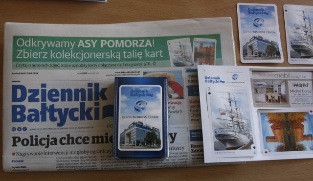 Asy Pomorza to kolekcja kart, które ukazują się razem z codziennym wydaniem Dziennika Bałtyckiego. 

Z każdym egzemplarzem najpopularniejszej gazety Pomorza Czytelnicy otrzymują dwie karty - a razem z nimi także niezwykłe historie bohaterów zdjęć oraz autorów fotek.