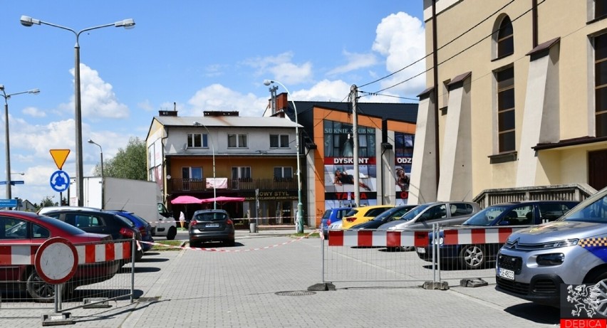 Miejski parking przy kościelnym klasztorze