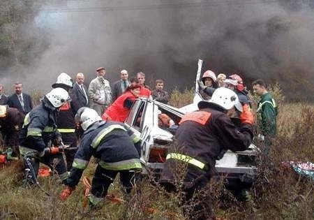 W akcji ratowniczej uczestniczyli strażacy. Fot. Marcin Modrzejewski