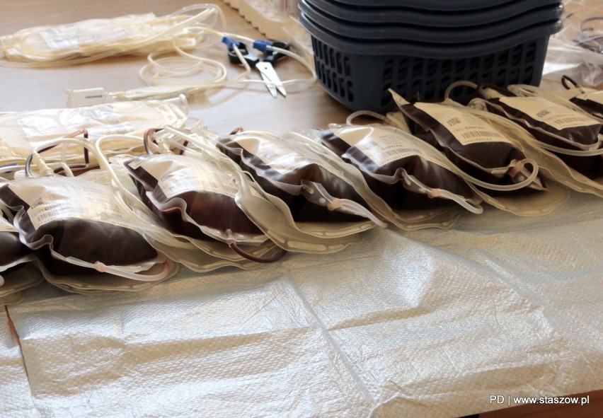 Akcja krwiodawstwa w staszowskim ratuszu. Pobrano prawie 6 litrów krwi (ZDJĘCIA)