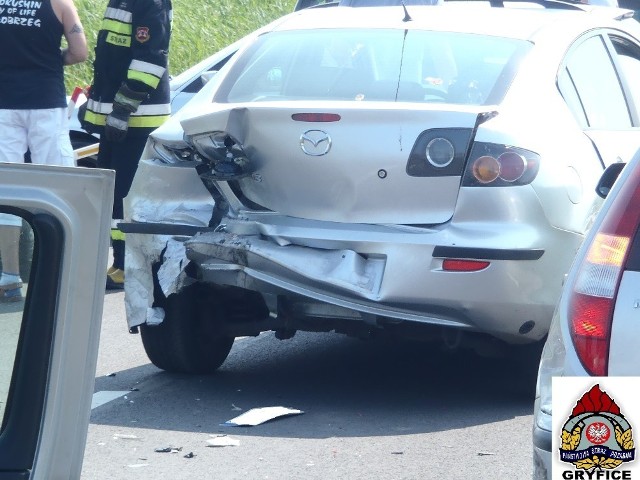 Wypadek na trasie Mrzeżyno - Trzebusz [ZDJĘCIA]