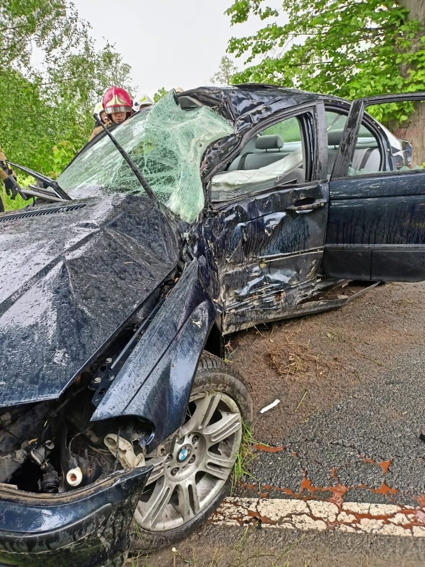 Na szczęście młody mężczyzna wyszedł z tego wypadku cało....