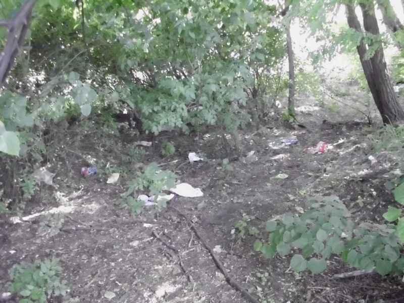 Sosnowiec: Śmieci ciągną się od tyłów Wyższej Szkoły Humanitas wzdłuż linii PKP
