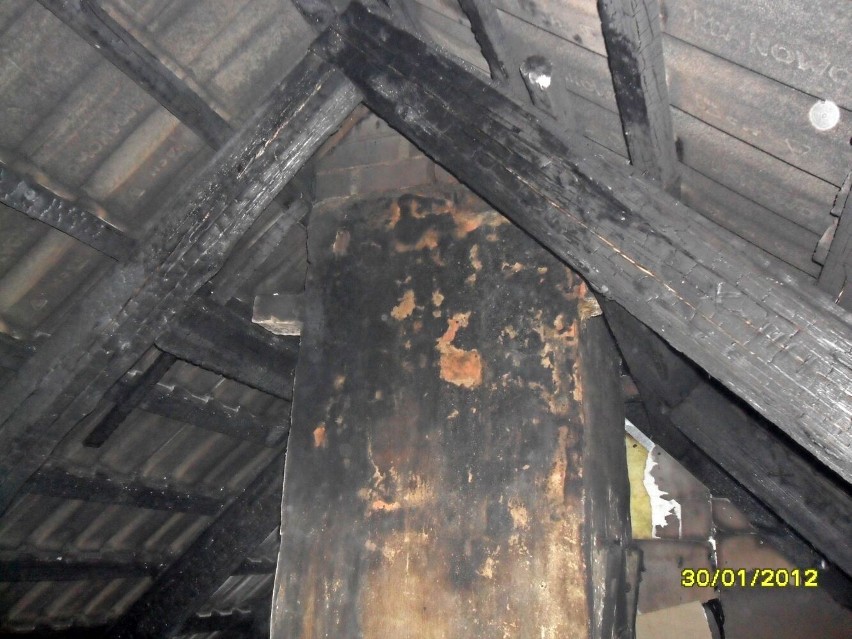 Strażacy ugasili pożar na poddaszu domu w Chrzypsku Wielkim