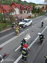 Powiat suski. Groźny wypadek na DK 28 w Kojszówce