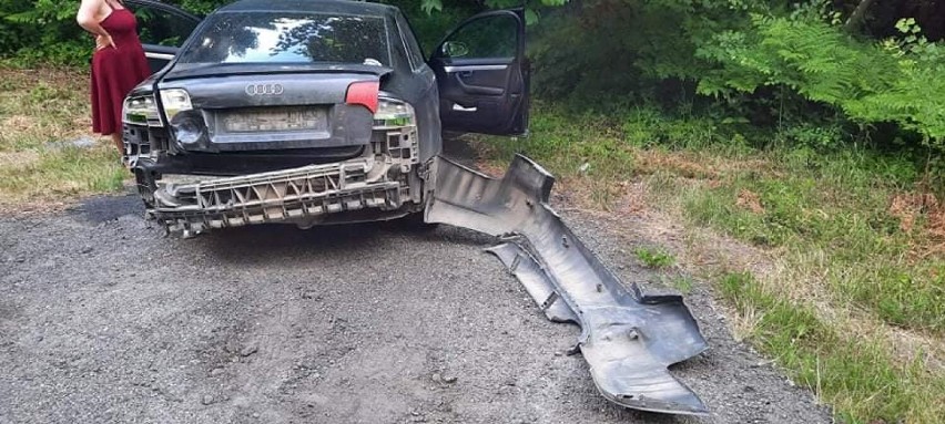 Kolejny wypadek na DK20 w Egiertowie - poszkodowani kierowca i pasażerka motocykla