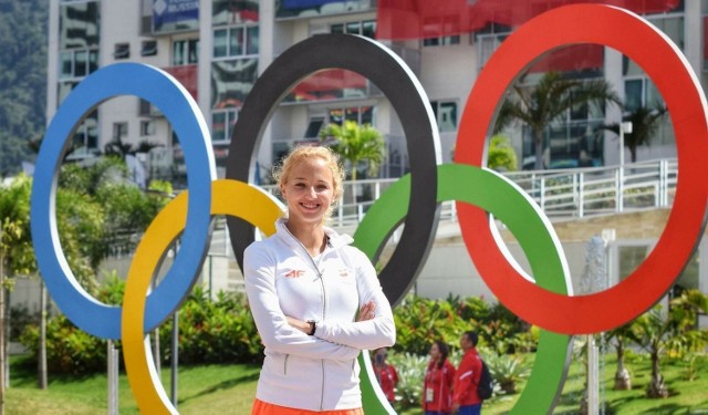 Karolina Kołeczek w wiosce olimpijskiej w Rio de Janeiro.